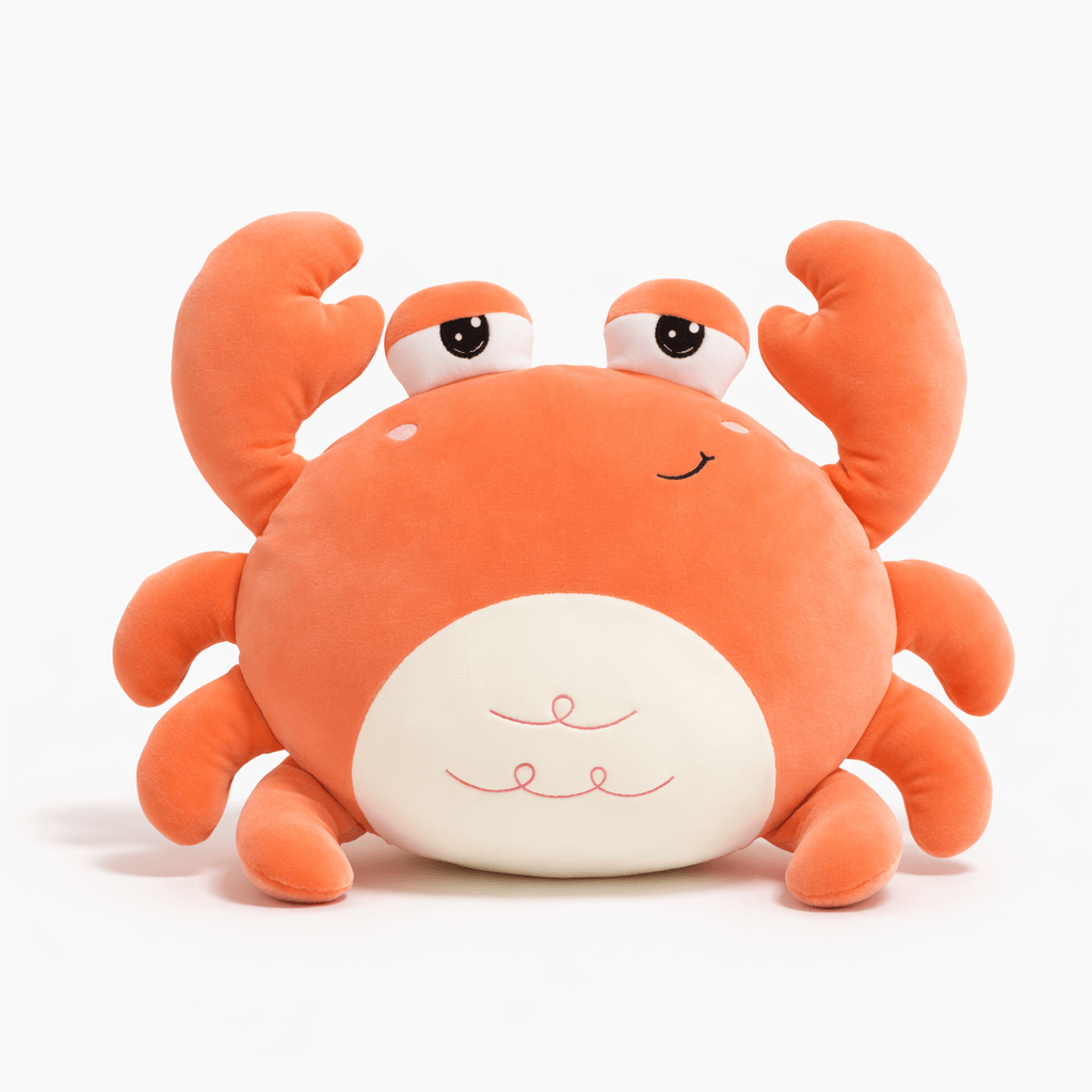 Pluschtierland Kawaii Krabbe Kuscheltier mit freundlichem Gesicht Kawaii Krabbe Kuscheltier mit freundlichem Gesicht