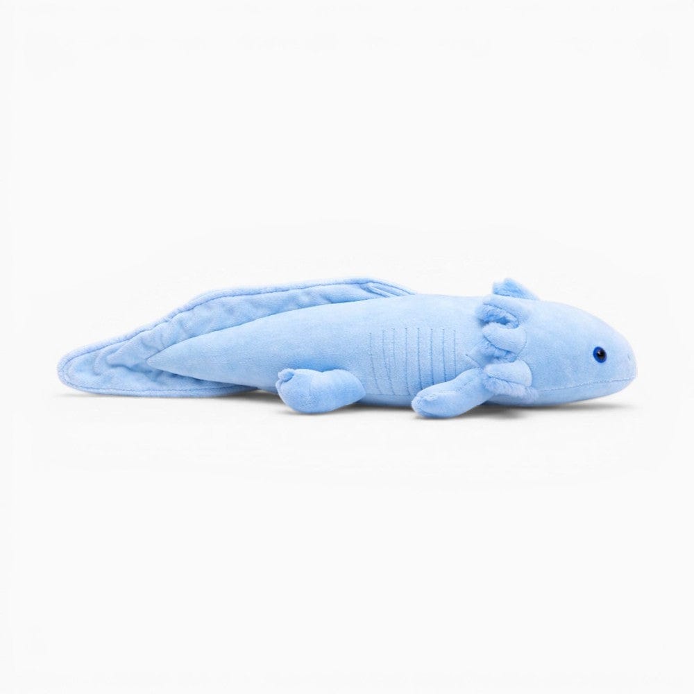Pluschtierland Axolotl Kuscheltier lang blau Kuschelkissen Axolotl Kuscheltier lang blau Kuschelkissen