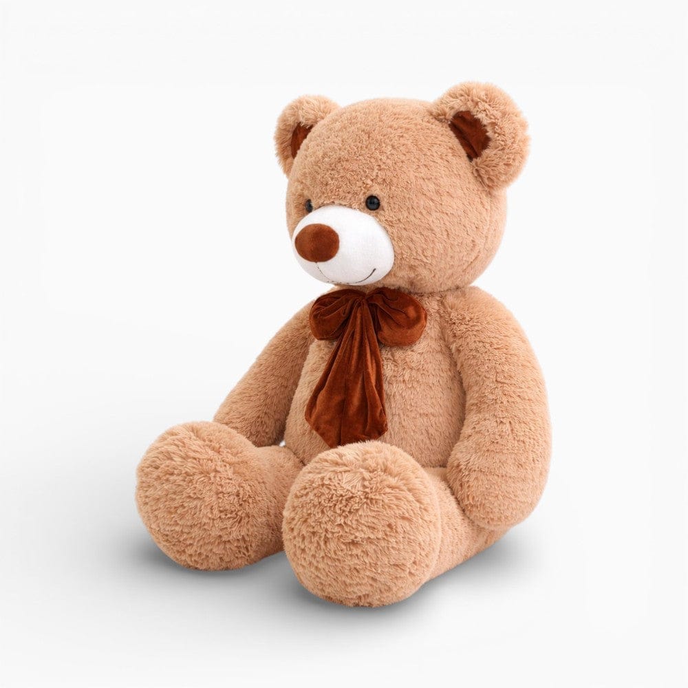 Pluschtierland Bär Kuscheltier mit brauner Schleife weiches Stofftier Bär Kuscheltier mit brauner Schleife weiches Stofftier