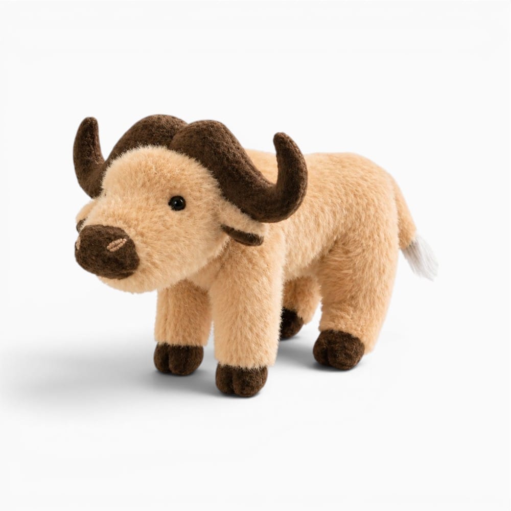 Pluschtierland Beige Highland Kuh Plüschfigur Beige Highland Kuh Plüschfigur