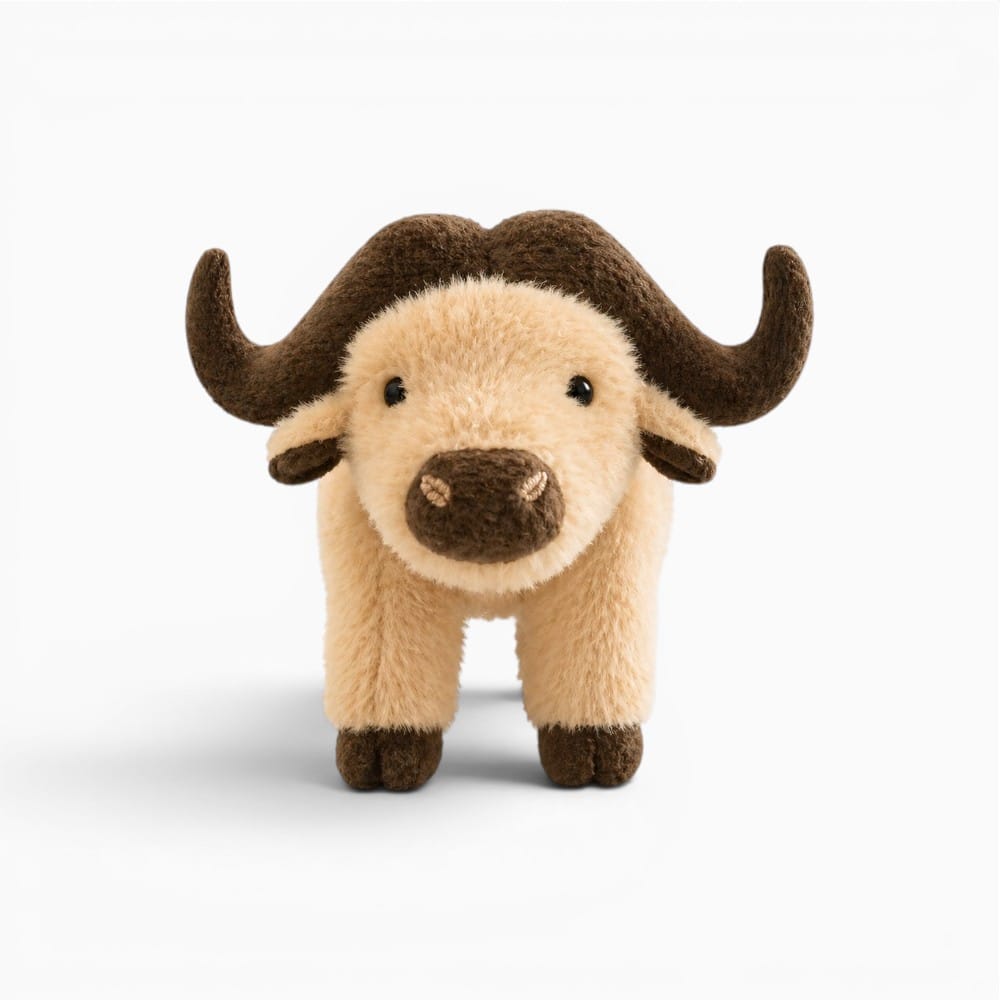 Pluschtierland Beige Highland Kuh Plüschfigur Beige Highland Kuh Plüschfigur