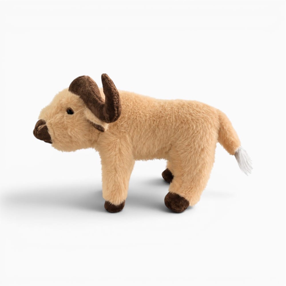 Pluschtierland Beige Highland Kuh Plüschfigur Beige Highland Kuh Plüschfigur