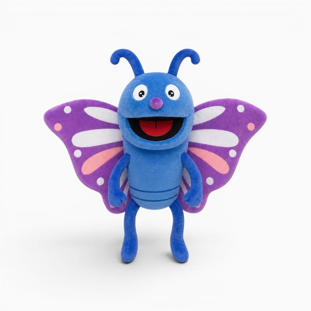 Pluschtierland Blau Lila Schmetterling Plüschtier Blau Lila Schmetterling Plüschtier