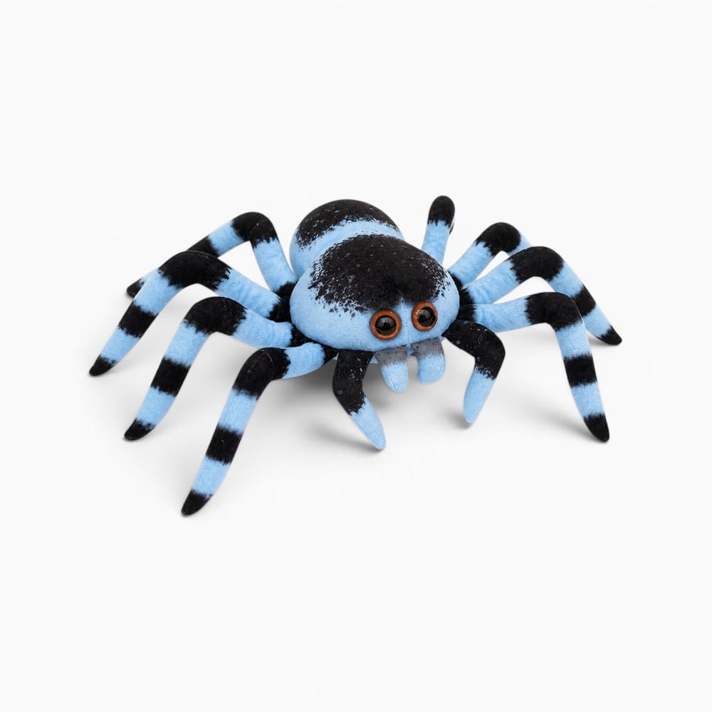 Pluschtierland Blau-Schwarzes Spinnen Kuscheltier Blau-Schwarzes Spinnen Kuscheltier
