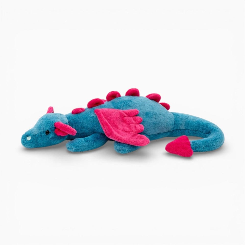 Pluschtierland Blaues Drachen Kuscheltier mit lila Flügeln Blaues Drachen Kuscheltier mit lila Flügeln