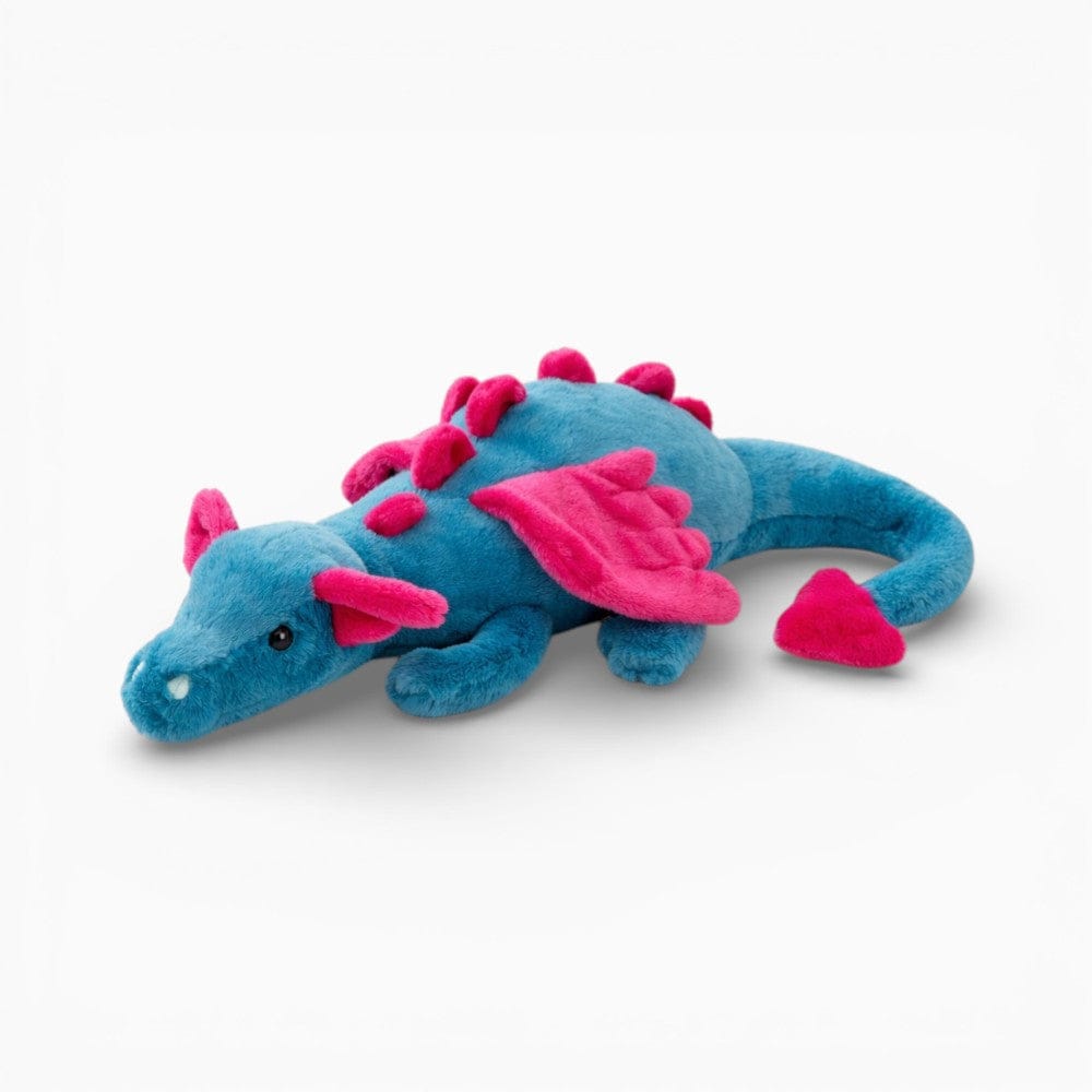Pluschtierland Blaues Drachen Kuscheltier mit lila Flügeln Blaues Drachen Kuscheltier mit lila Flügeln