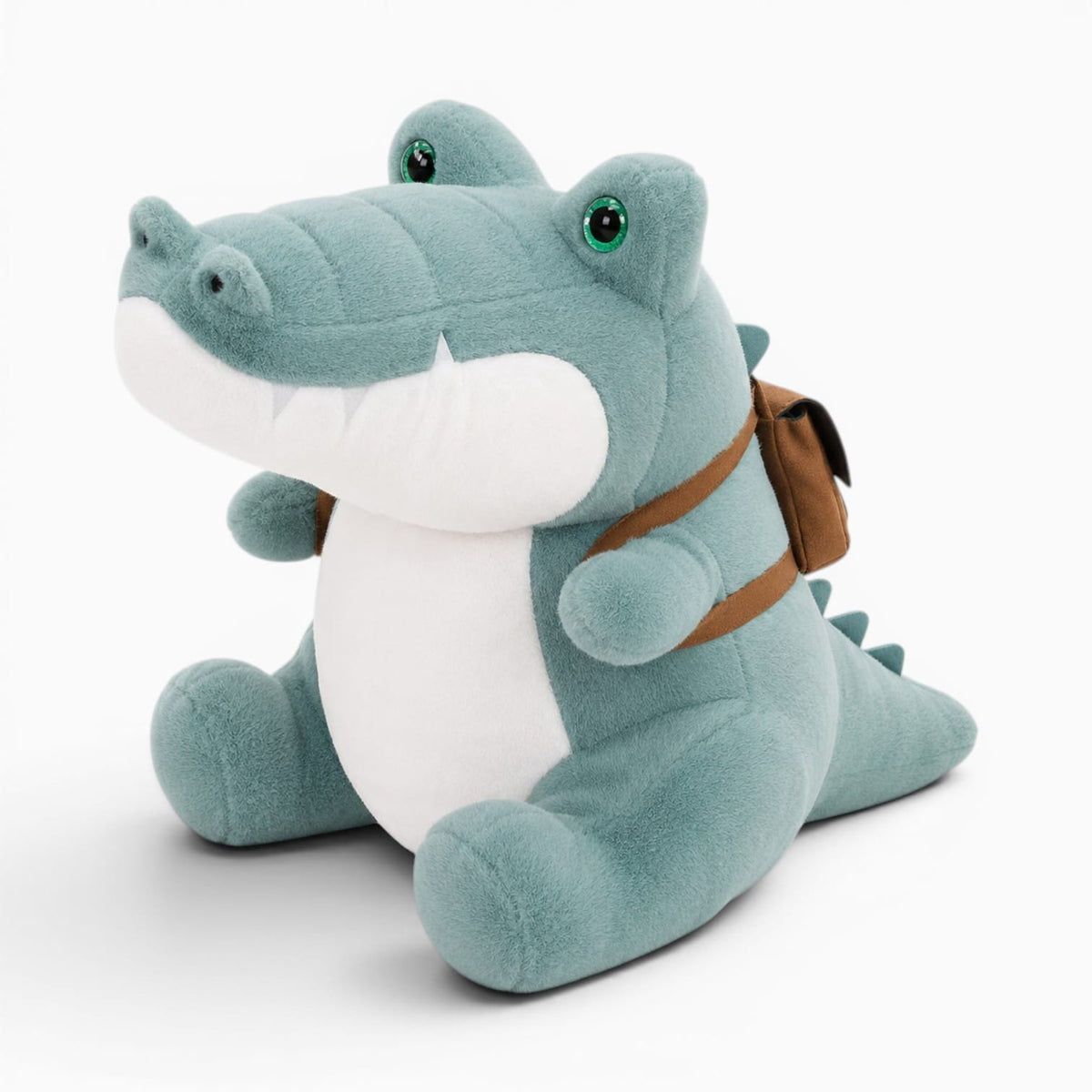 Pluschtierland Blaues Krokodil Plüschtier Mit Rucksack Blaues Krokodil Plüschtier Mit Rucksack