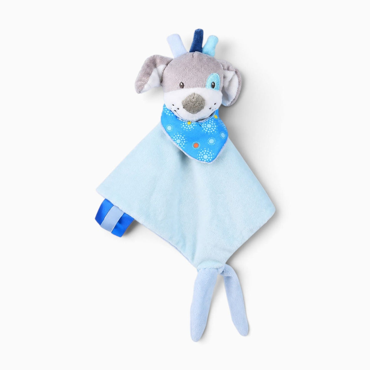 Pluschtierland Blaues Schmusetier Hund für Baby Blaues Schmusetier Hund für Baby