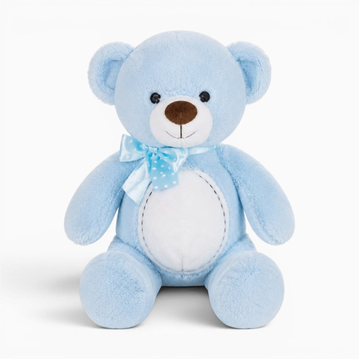 Pluschtierland Blaues Teddybär Kuscheltier mit Schleife Blaues Teddybär Kuscheltier mit Schleife