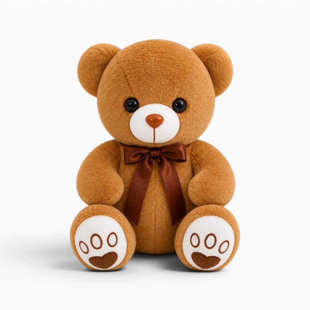 Pluschtierland Braun Teddybär Plüschtier mit Schleife Braun Teddybär Plüschtier mit Schleife
