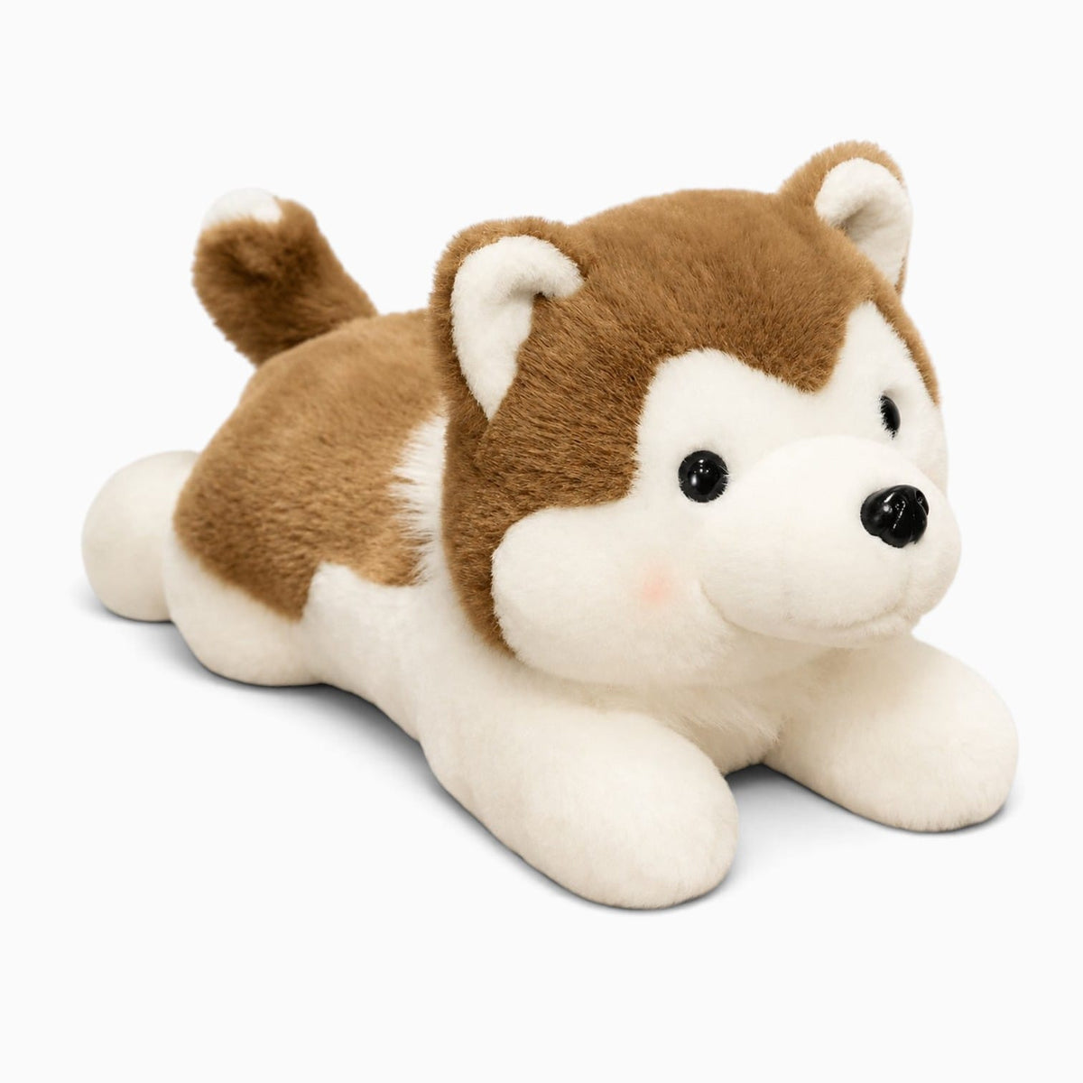 Pluschtierland Braun-weißes Husky-Kuscheltier Braun-weißes Husky-Kuscheltier