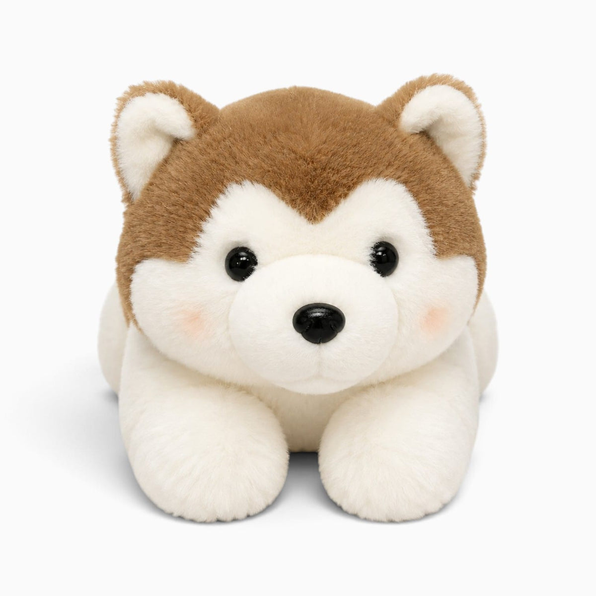 Pluschtierland Braun-weißes Husky-Kuscheltier Braun-weißes Husky-Kuscheltier