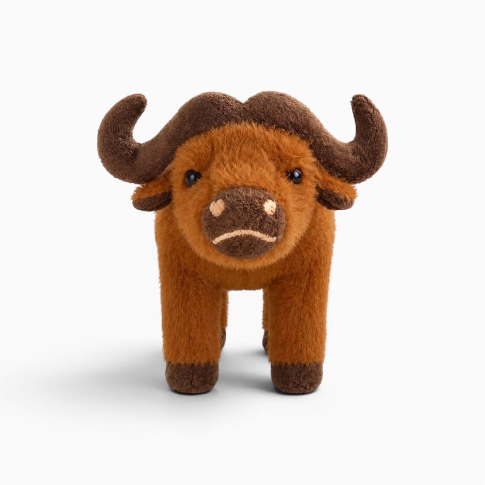 Pluschtierland Braune Highland Kuh Plüschfigur Braune Highland Kuh Plüschfigur