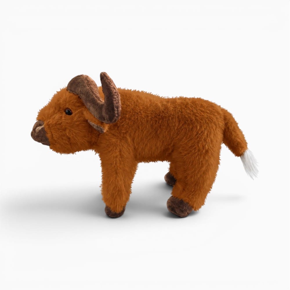 Pluschtierland Braune Highland Kuh Plüschfigur Braune Highland Kuh Plüschfigur
