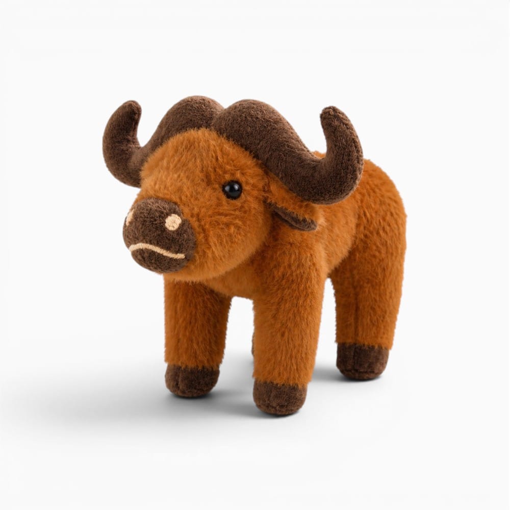 Pluschtierland Braune Highland Kuh Plüschfigur Braune Highland Kuh Plüschfigur