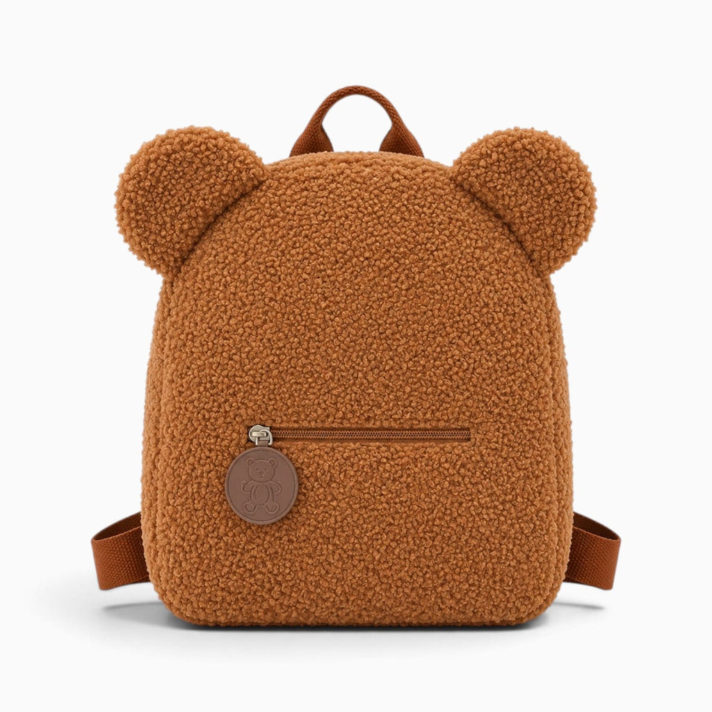 Pluschtierland Brauner Plüsch-Rucksack mit Bärenohren Brauner Plüsch-Rucksack mit Bärenohren