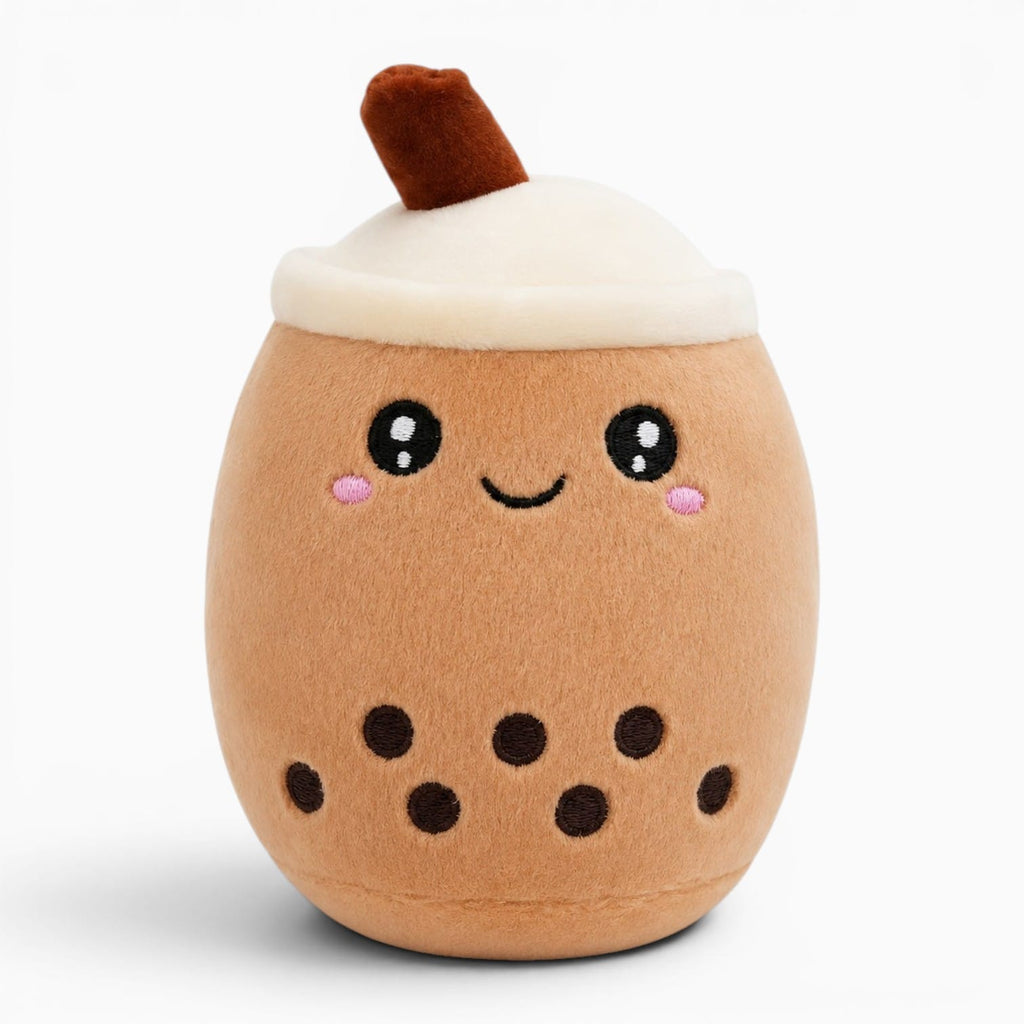 Pluschtierland Braunes Bubble-Tea-Kuscheltier Braunes Bubble-Tea-Kuscheltier