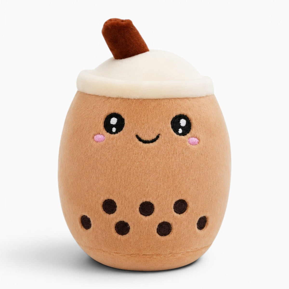 Pluschtierland Braunes Bubble-Tea-Kuscheltier Braunes Bubble-Tea-Kuscheltier