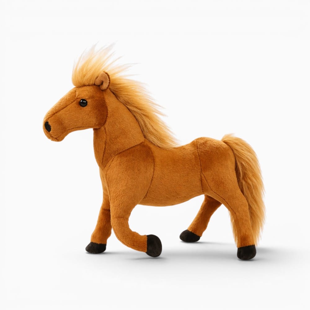 Pluschtierland Braunes Pferd Kuscheltier Braunes Pferd Kuscheltier
