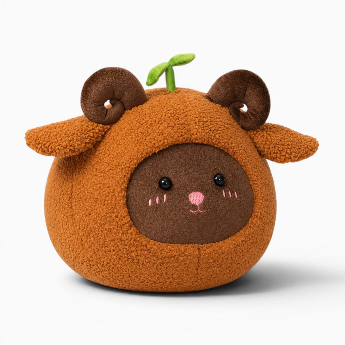 Pluschtierland Braunes Schaf Kuschelkissen Mit Sprossen Braunes Schaf Kuschelkissen Mit Sprossen