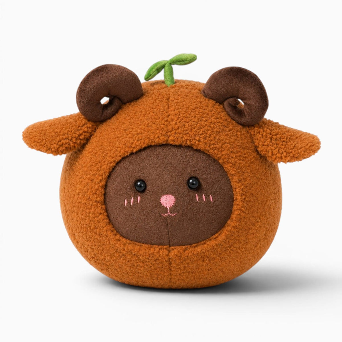 Pluschtierland Braunes Schaf Kuschelkissen Mit Sprossen Braunes Schaf Kuschelkissen Mit Sprossen
