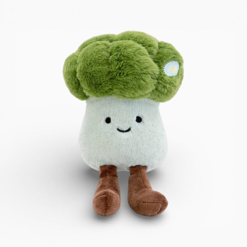 Pluschtierland Brokkoli Kuscheltier mit Gesicht und Beinen Brokkoli Kuscheltier mit Gesicht und Beinen
