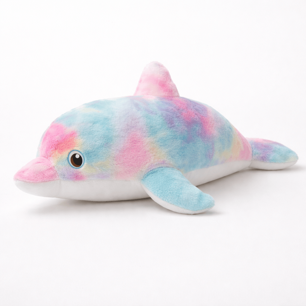 Pluschtierland Buntes Delphin Kuscheltier groß Regenbogen Buntes Delphin Kuscheltier groß Regenbogen