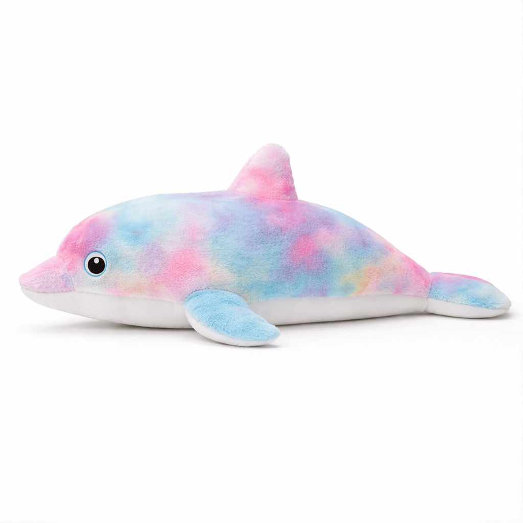 Pluschtierland Buntes Delphin Kuscheltier groß Regenbogen Buntes Delphin Kuscheltier groß Regenbogen