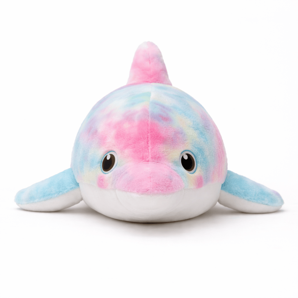 Pluschtierland Buntes Delphin Kuscheltier groß Regenbogen Buntes Delphin Kuscheltier groß Regenbogen
