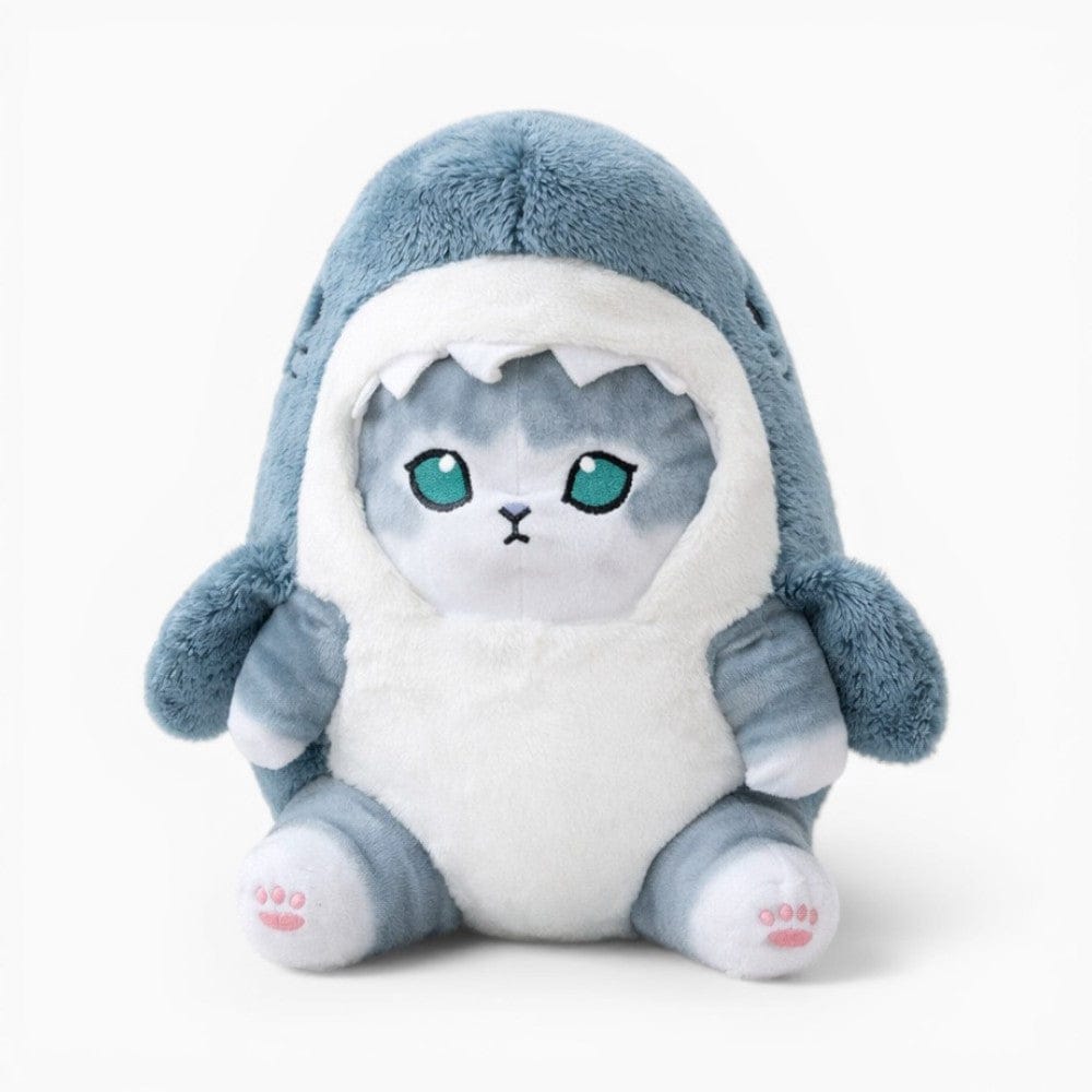 Pluschtierland Buntes Hai-Katzen Kuscheltier Kawaii Buntes Hai-Katzen Kuscheltier Kawaii