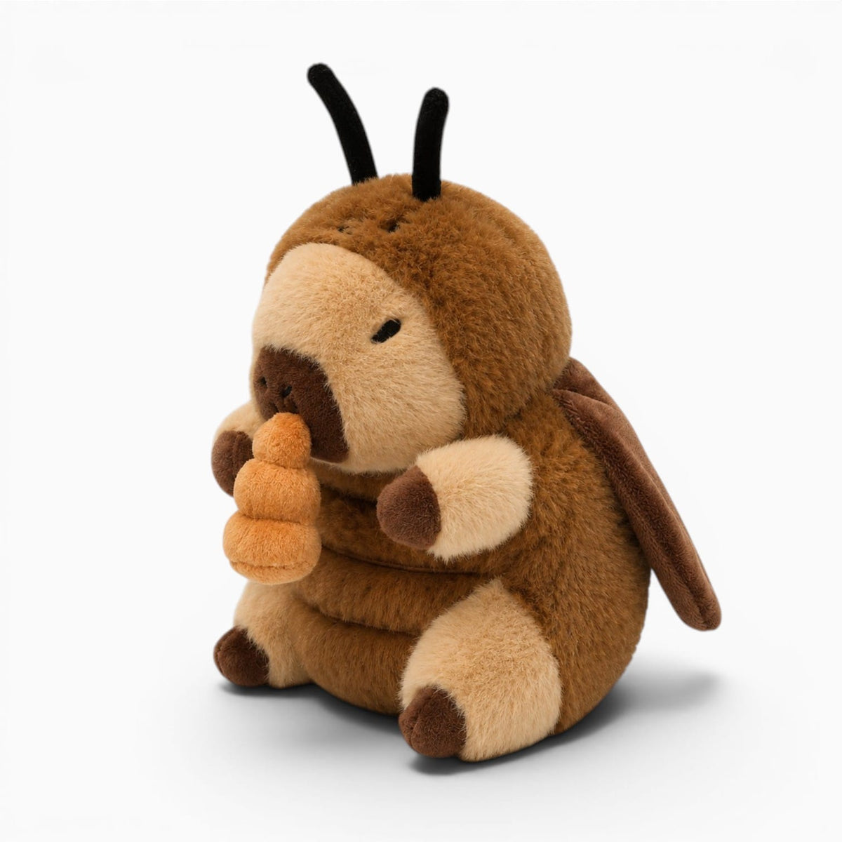 Pluschtierland Capybara-Kuscheltier im Bienenkostüm mit Honigtopf Capybara-Kuscheltier im Bienenkostüm mit Honigtopf