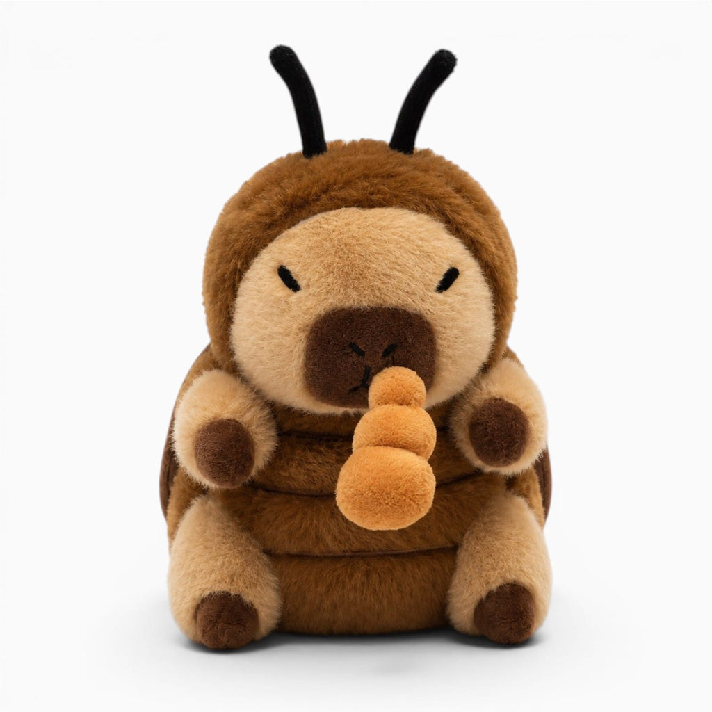 Pluschtierland Capybara-Kuscheltier im Bienenkostüm mit Honigtopf Capybara-Kuscheltier im Bienenkostüm mit Honigtopf
