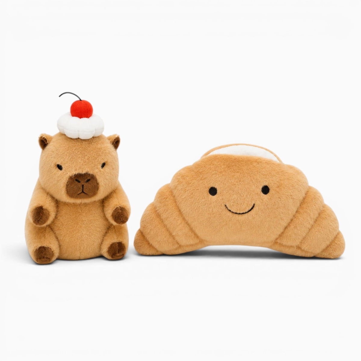 Pluschtierland Capybara Kuscheltier im Croissant Capybara Kuscheltier im Croissant