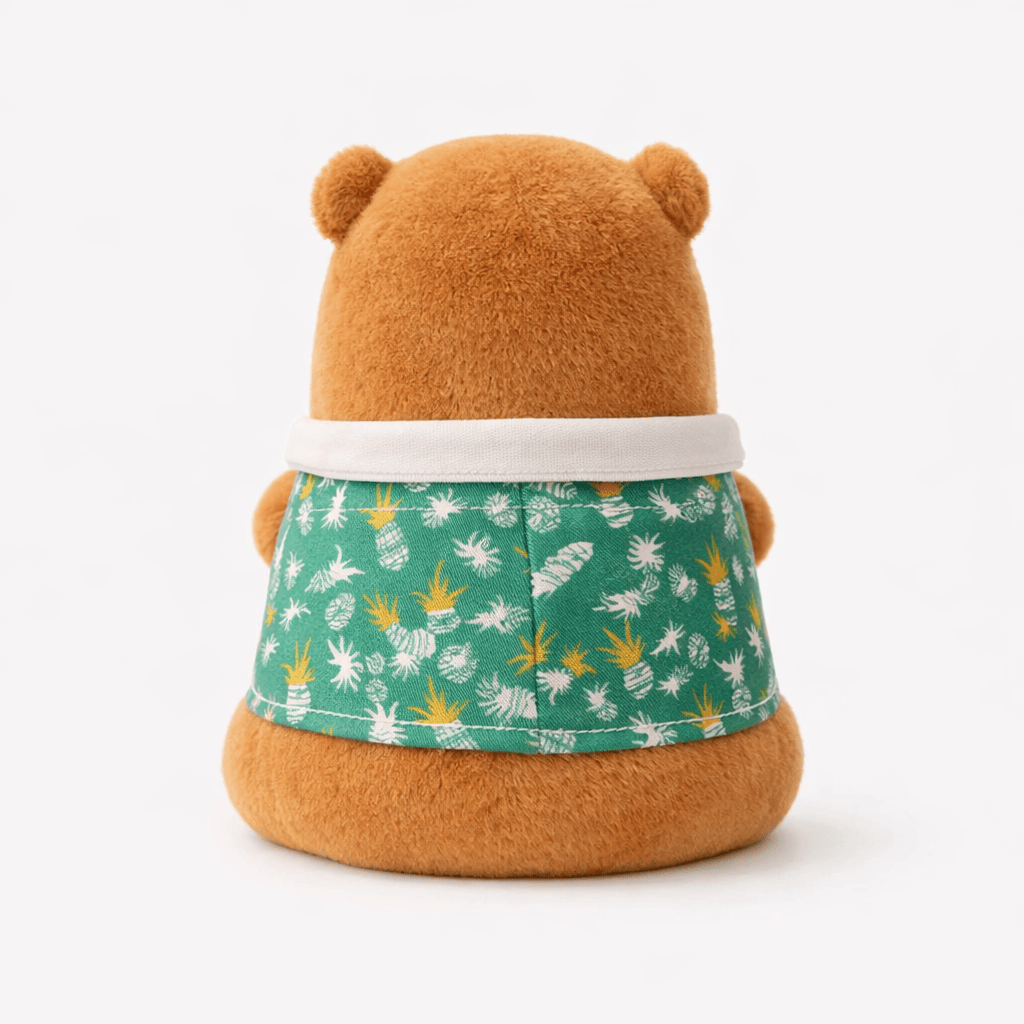 Pluschtierland Capybara Kuscheltier im grünen Hemd Capybara Kuscheltier im grünen Hemd