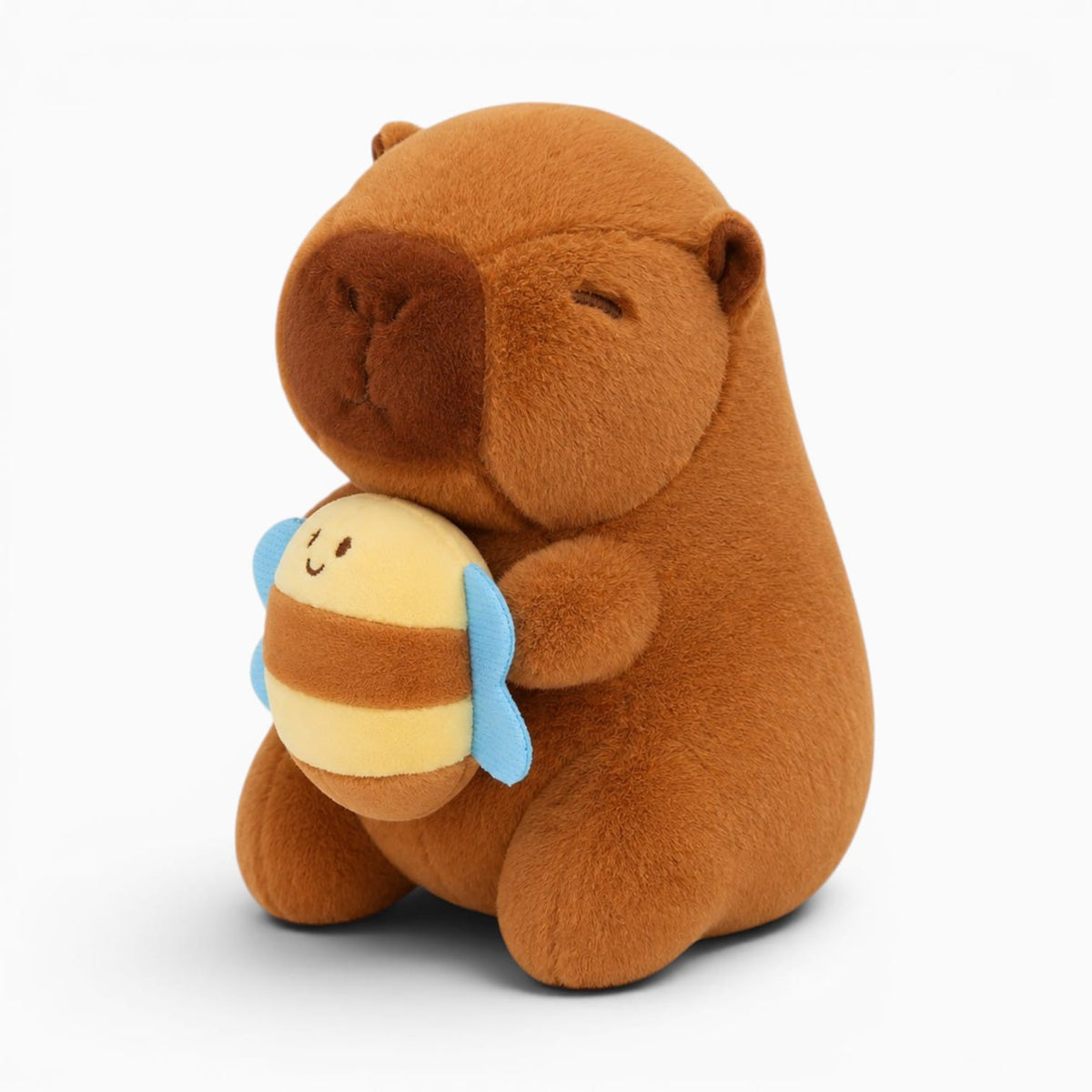 Pluschtierland Capybara Kuscheltier mit Kleiner Biene Capybara Kuscheltier mit Kleiner Biene