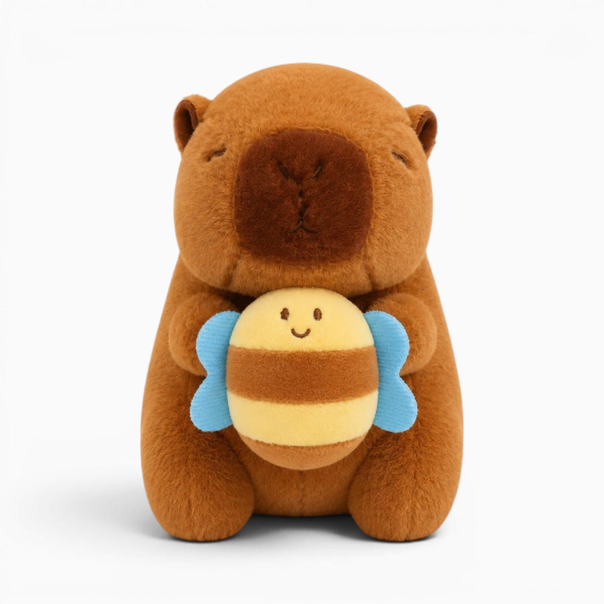 Pluschtierland Capybara Kuscheltier mit Kleiner Biene Capybara Kuscheltier mit Kleiner Biene