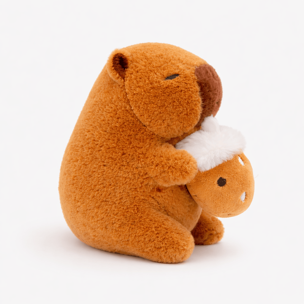 Pluschtierland Capybara Kuscheltier mit Nuss Capybara Kuscheltier mit Nuss