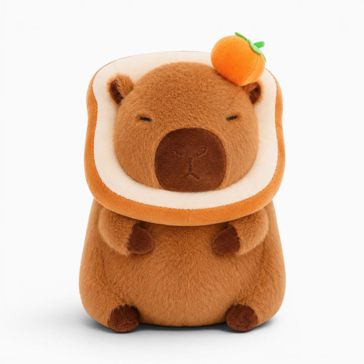Pluschtierland Capybara Kuscheltier mit Orangenscheibe Capybara Kuscheltier mit Orangenscheibe