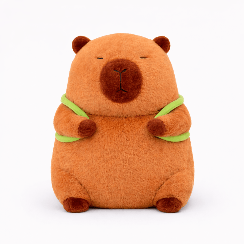 Pluschtierland Capybara Plüsch mit Schildkröten Rucksack Capybara Plüsch mit Schildkröten Rucksack