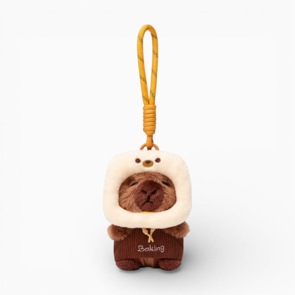 Pluschtierland Capybara-Plüsch-Schlüsselanhänger mit Kostüm Capybara-Plüsch-Schlüsselanhänger mit Kostüm