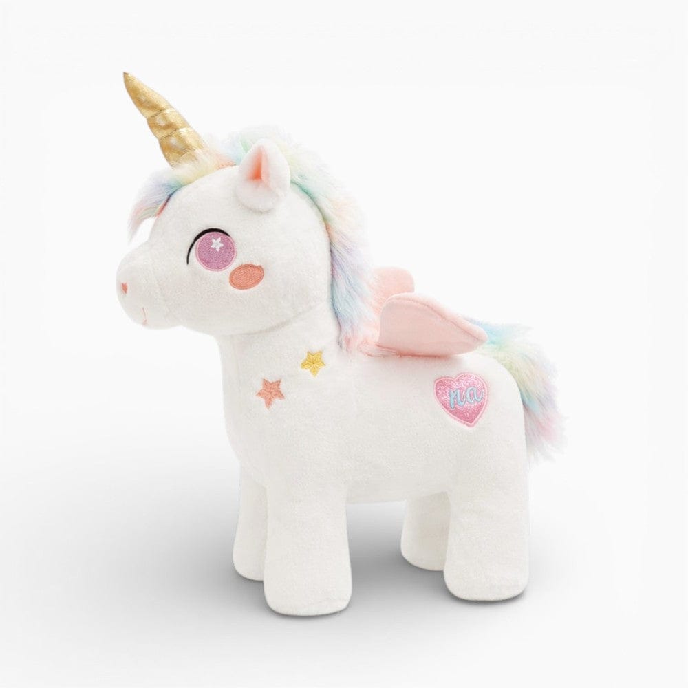 Pluschtierland Einhorn Kuscheltier weiß mit Flügeln Einhorn Kuscheltier weiß mit Flügeln