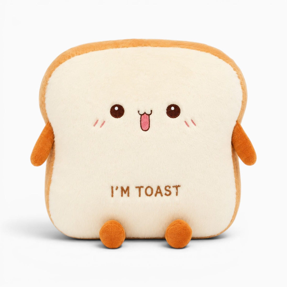 Pluschtierland Fröhliches Toastbrot-Kuscheltier mit Gesicht Fröhliches Toastbrot-Kuscheltier mit Gesicht