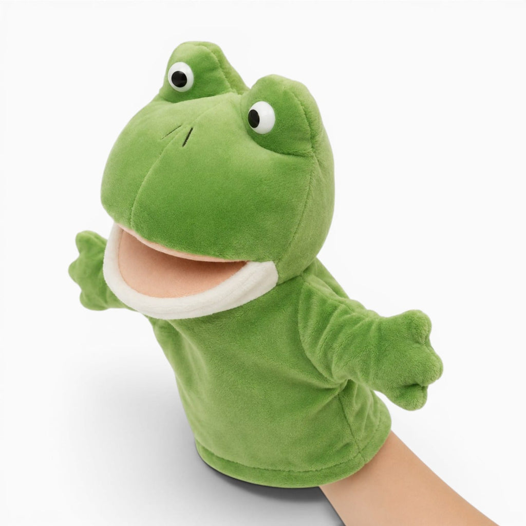 Pluschtierland Frosch Kuscheltier Handpuppe Frosch Kuscheltier Handpuppe