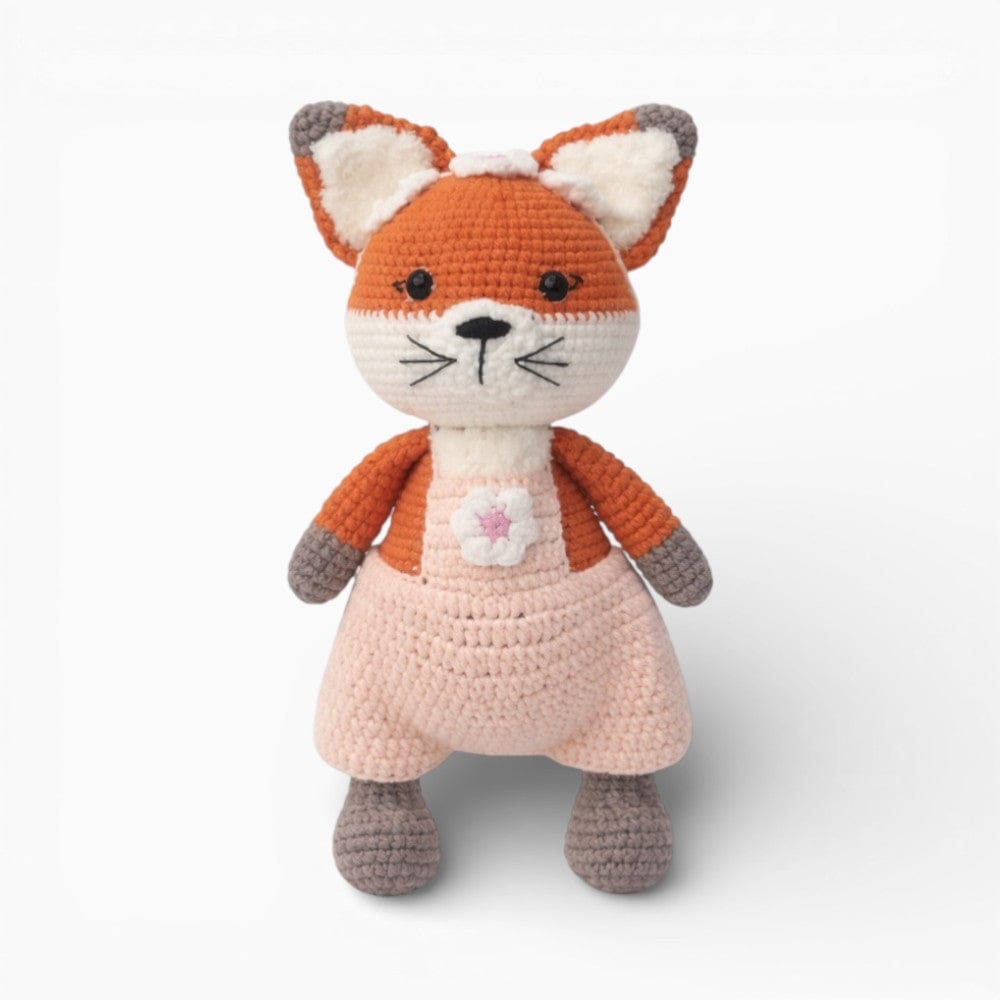 Pluschtierland Gehäkelte Fuchs Kuscheltiere für Babys Gehäkelte Fuchs Kuscheltiere für Babys