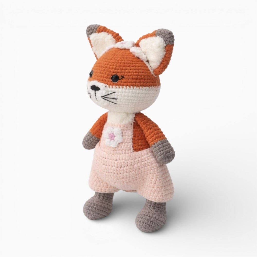 Pluschtierland Gehäkelte Fuchs Kuscheltiere für Babys Gehäkelte Fuchs Kuscheltiere für Babys