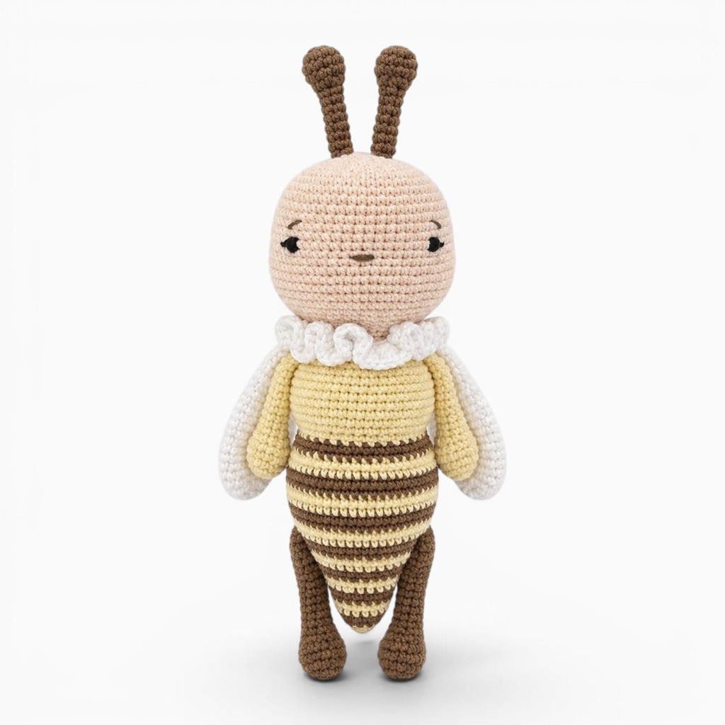 Pluschtierland Gehäkeltes Bienen Kuscheltier Gehäkeltes Bienen Kuscheltier