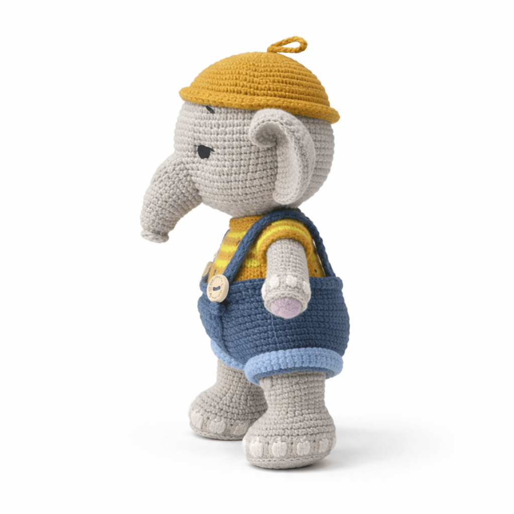 Pluschtierland Gehäkeltes Elefant Kuscheltier als Geschenkset Gehäkeltes Elefant Kuscheltier als Geschenkset