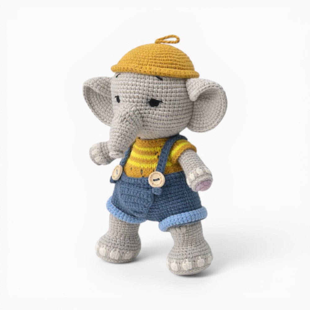 Pluschtierland Gehäkeltes Elefant Kuscheltier als Geschenkset Gehäkeltes Elefant Kuscheltier als Geschenkset