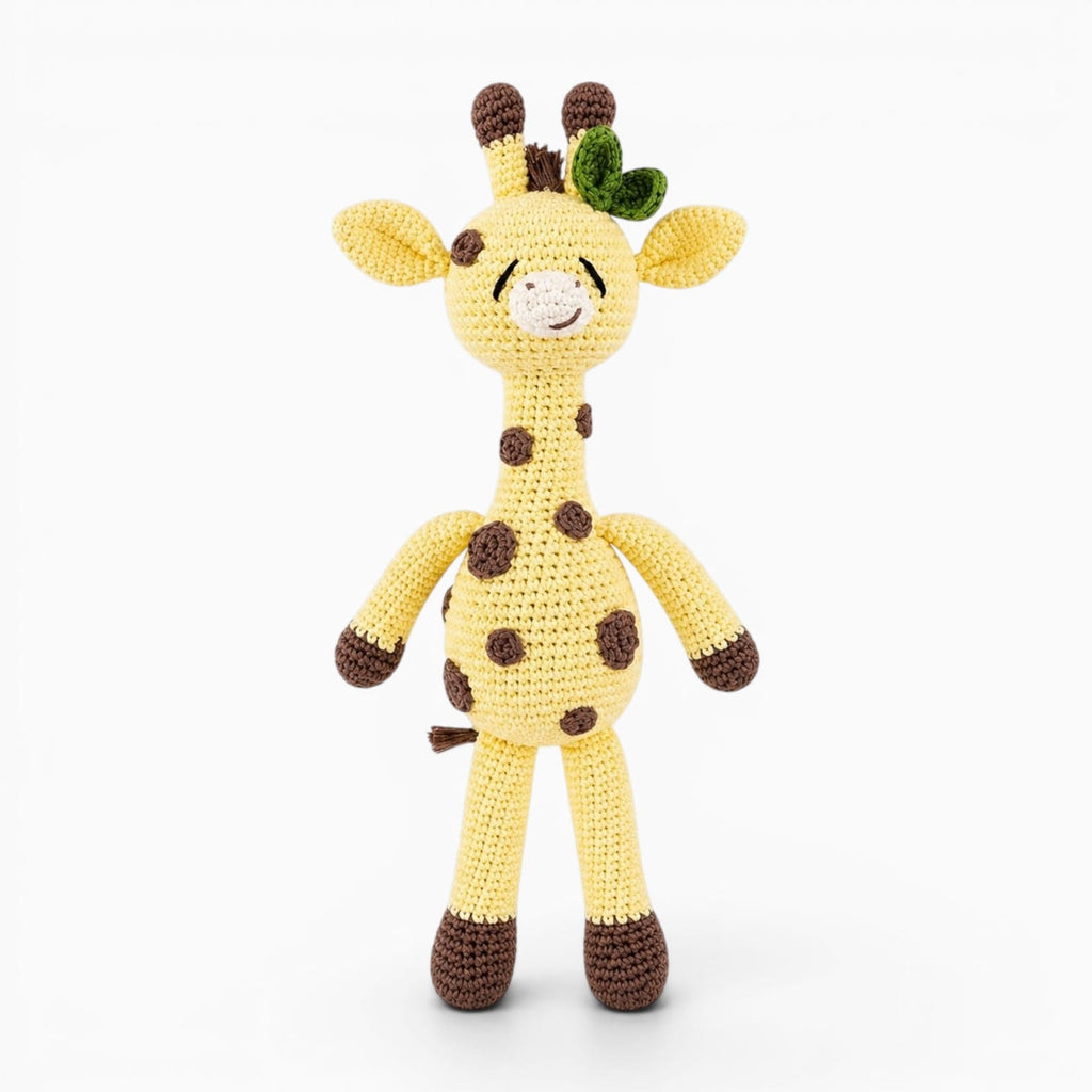 Pluschtierland Gehäkeltes Giraffen Kuscheltier in Gelb Gehäkeltes Giraffen Kuscheltier in Gelb