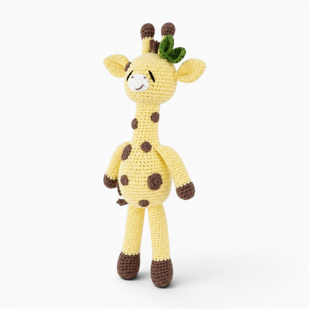 Pluschtierland Gehäkeltes Giraffen Kuscheltier in Gelb Gehäkeltes Giraffen Kuscheltier in Gelb